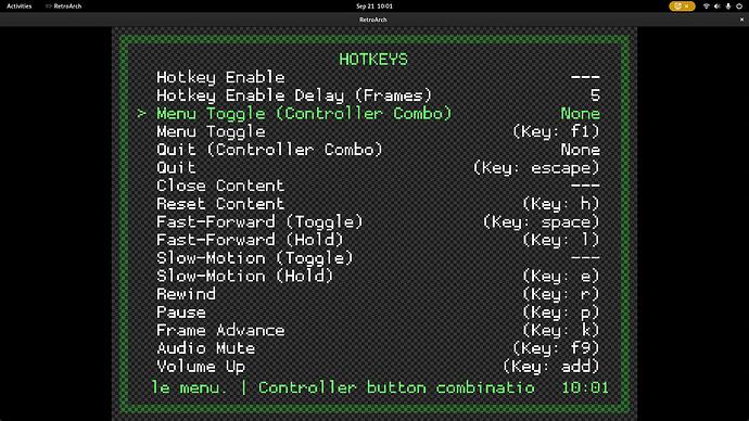 RetroArch Input Hotkeys